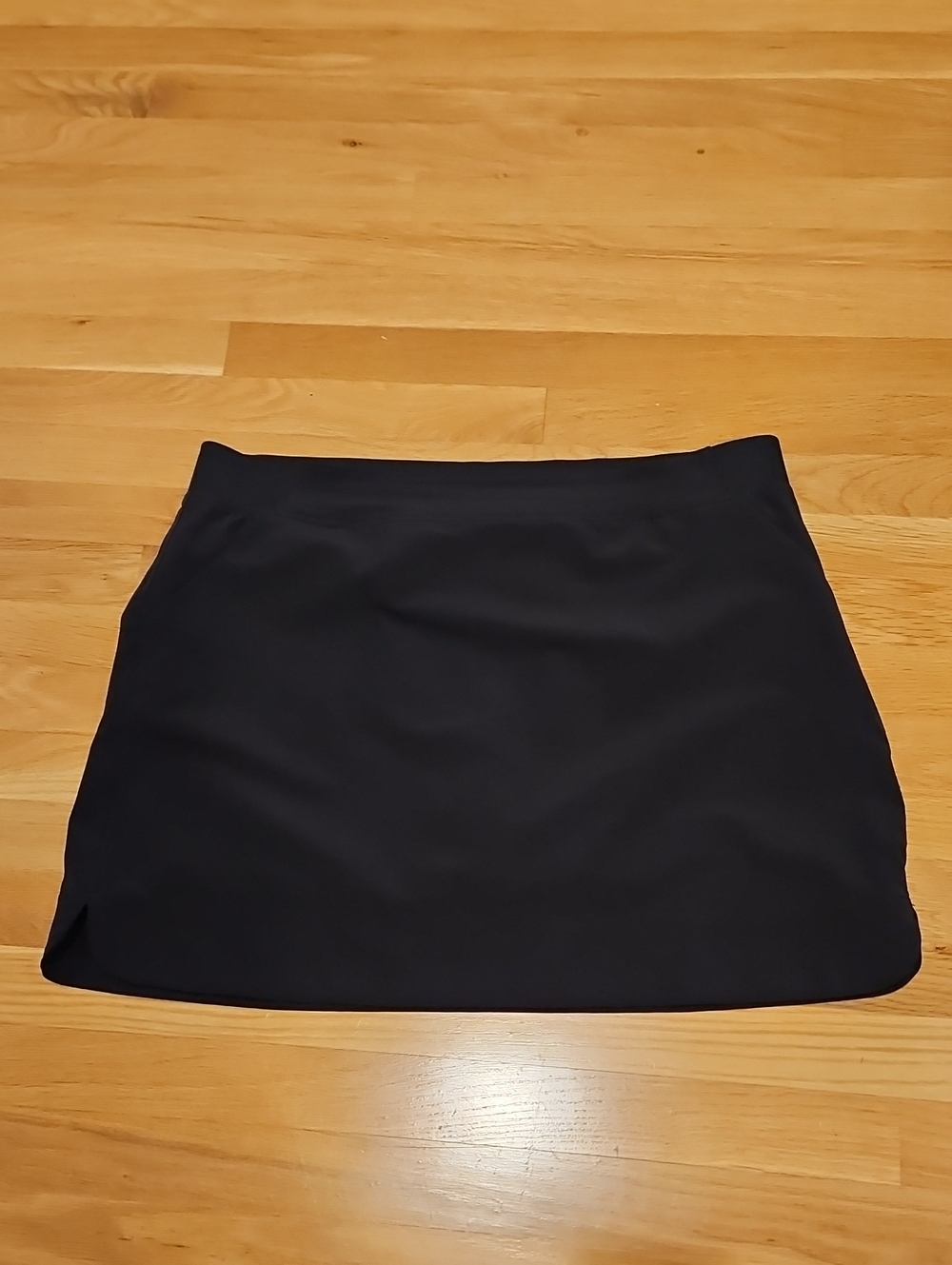 32 Degrees Black Mini Skirt - Simple Straight Cut Skort